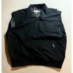 Zero Restriction Golf Jacket Adult XL‎ Black Logo Sleeveless Vest Windbreaker.
